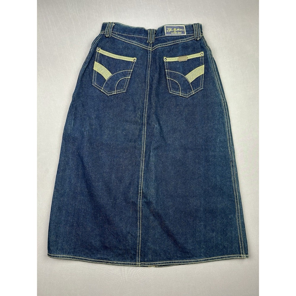 John Sullivan Women's 24 Waist Pioneer Wear Denim Vintage Skirt Cute‎ Pockets - Picture 2 of 10